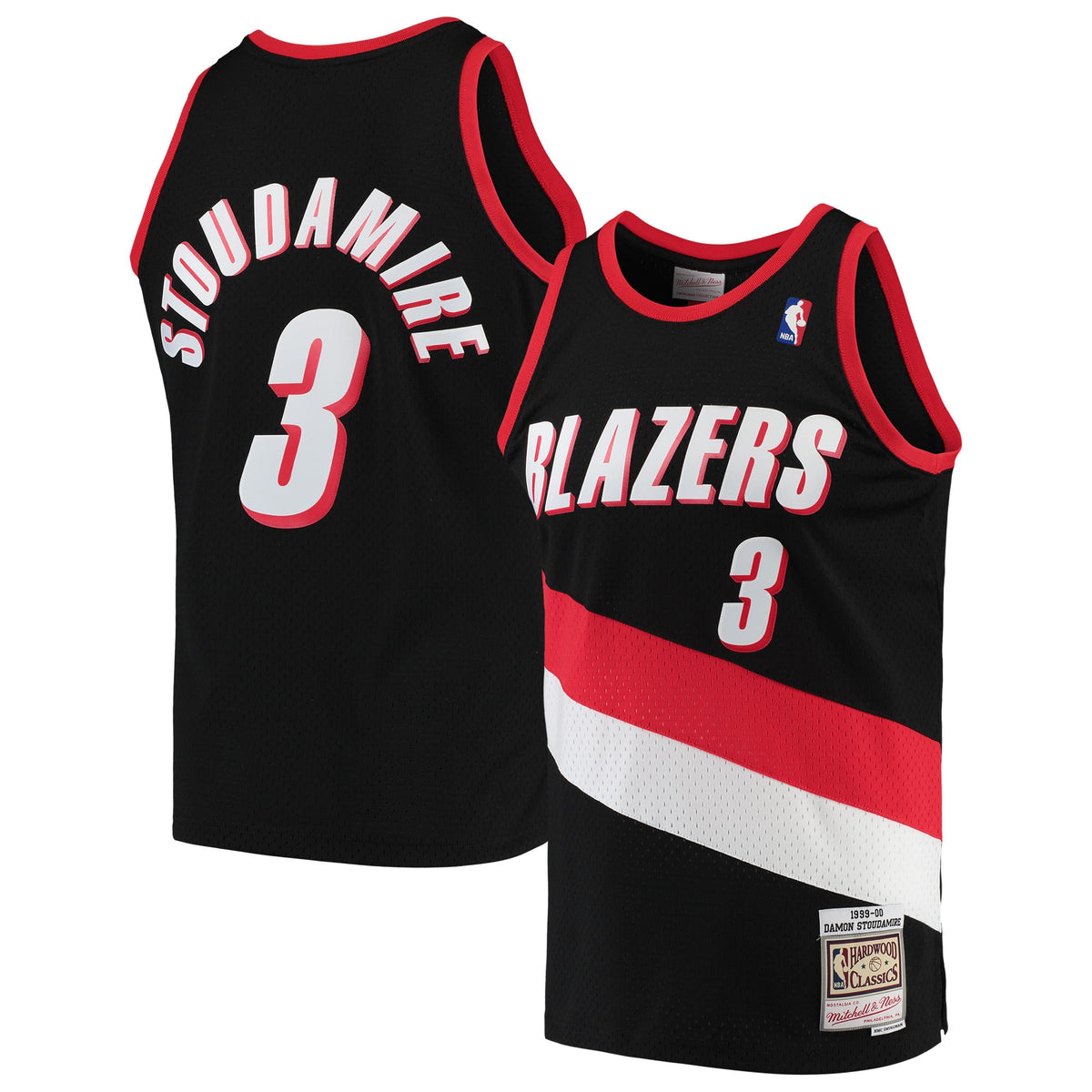 Portland Trail Blazers Damon Stoudamire Mitchell & Ness Black 1999/00 Hardwood Classics Swingman Jersey for Men product