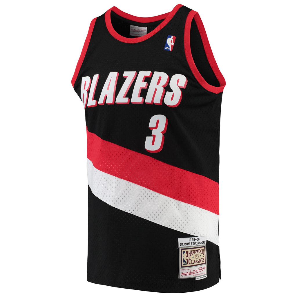Portland Trail Blazers Damon Stoudamire Mitchell & Ness Black 1999/00 Hardwood Classics Swingman Jersey for Men product