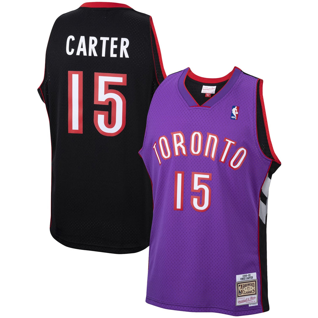 Toronto Raptors Vince Carter Mitchell & Ness Purple 1999/00 Hardwood Classics Swingman Jersey for Men product image 1,