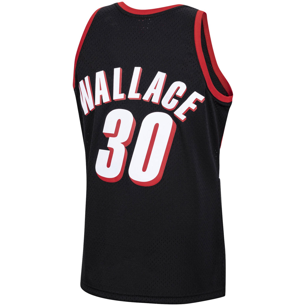 Portland Trail Blazers Rasheed Wallace Mitchell & Ness Black 1999/00 Hardwood Classics Swingman Jersey for Men product image