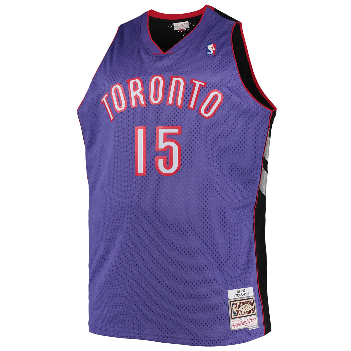 Toronto Raptors Vince Carter Mitchell & Ness Purple Big & Tall 1999/00 Hardwood Classics Swingman Jersey for Men product