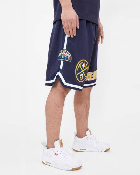 NBA DENVER NUGGETS CLASSIC CHENILLE Men SHORT (MIDNIGHT NAVY) product image 6, provided for visual reference and product