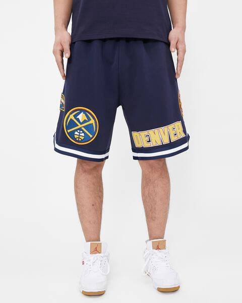 NBA DENVER NUGGETS CLASSIC CHENILLE Men SHORT (MIDNIGHT NAVY) product image 4, provided for visual reference and product