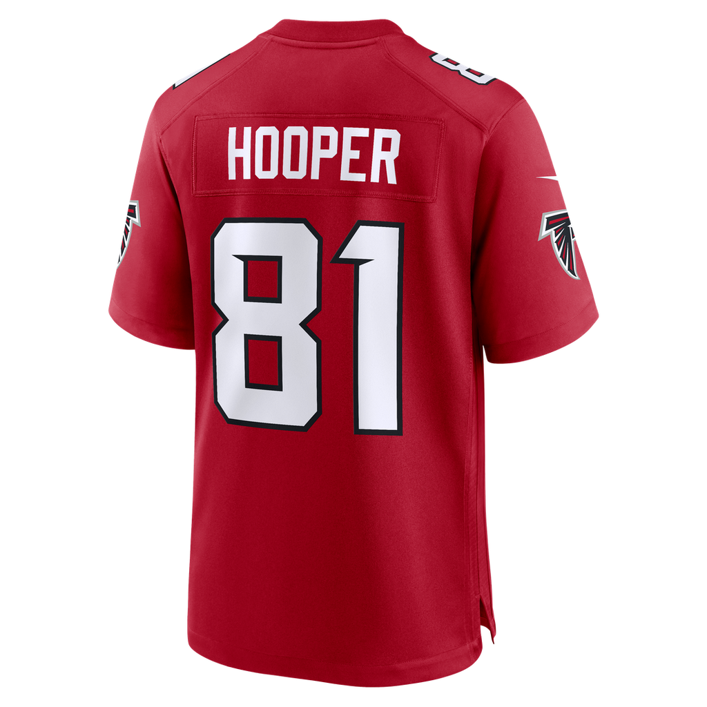 Atlanta Falcons Austin Hooper Red Team Game Jersey product image 3, provided for visual reference and product detail review
