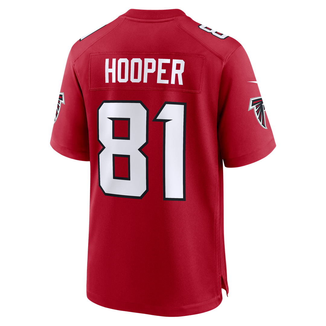 Atlanta Falcons Austin Hooper Red Team Game Jersey product image 3, provided for visual reference and product detail review