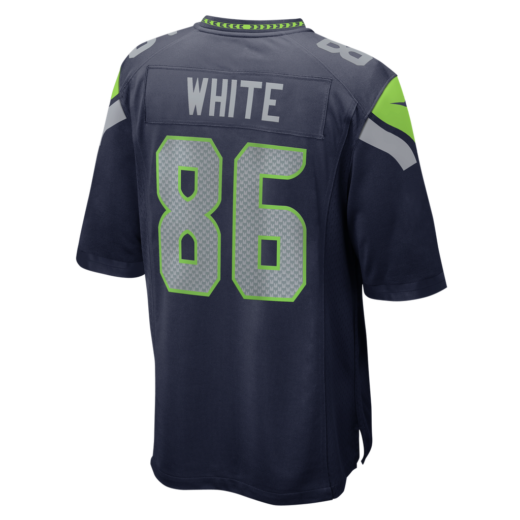 Seattle Seahawks Ricky White College Navy Team Game Jersey product image 3, provided for visual reference and product detail
