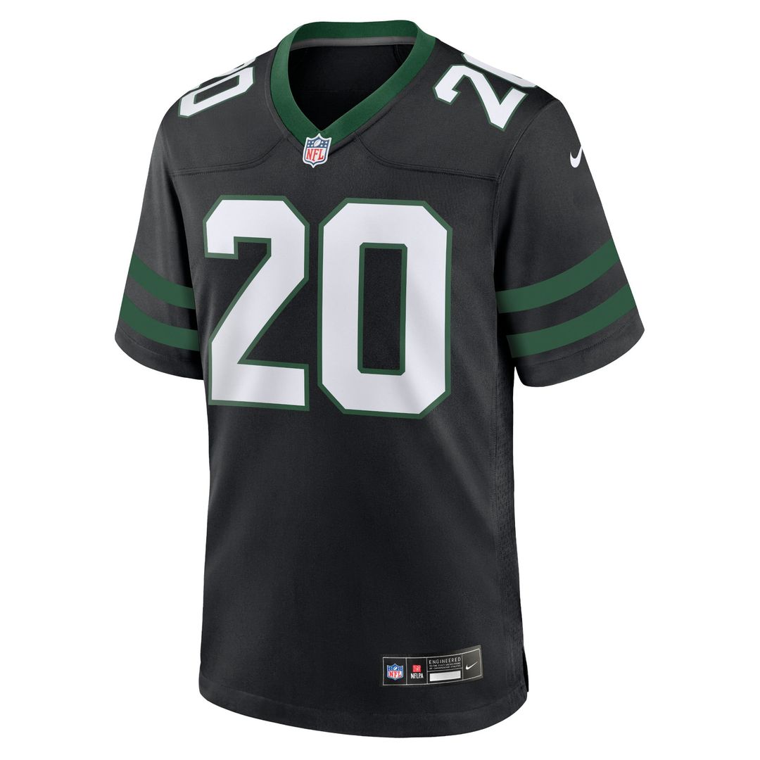 New York Jets Breece Hall Legacy Black Alternate Game Jersey product image 8, provided for visual reference and product