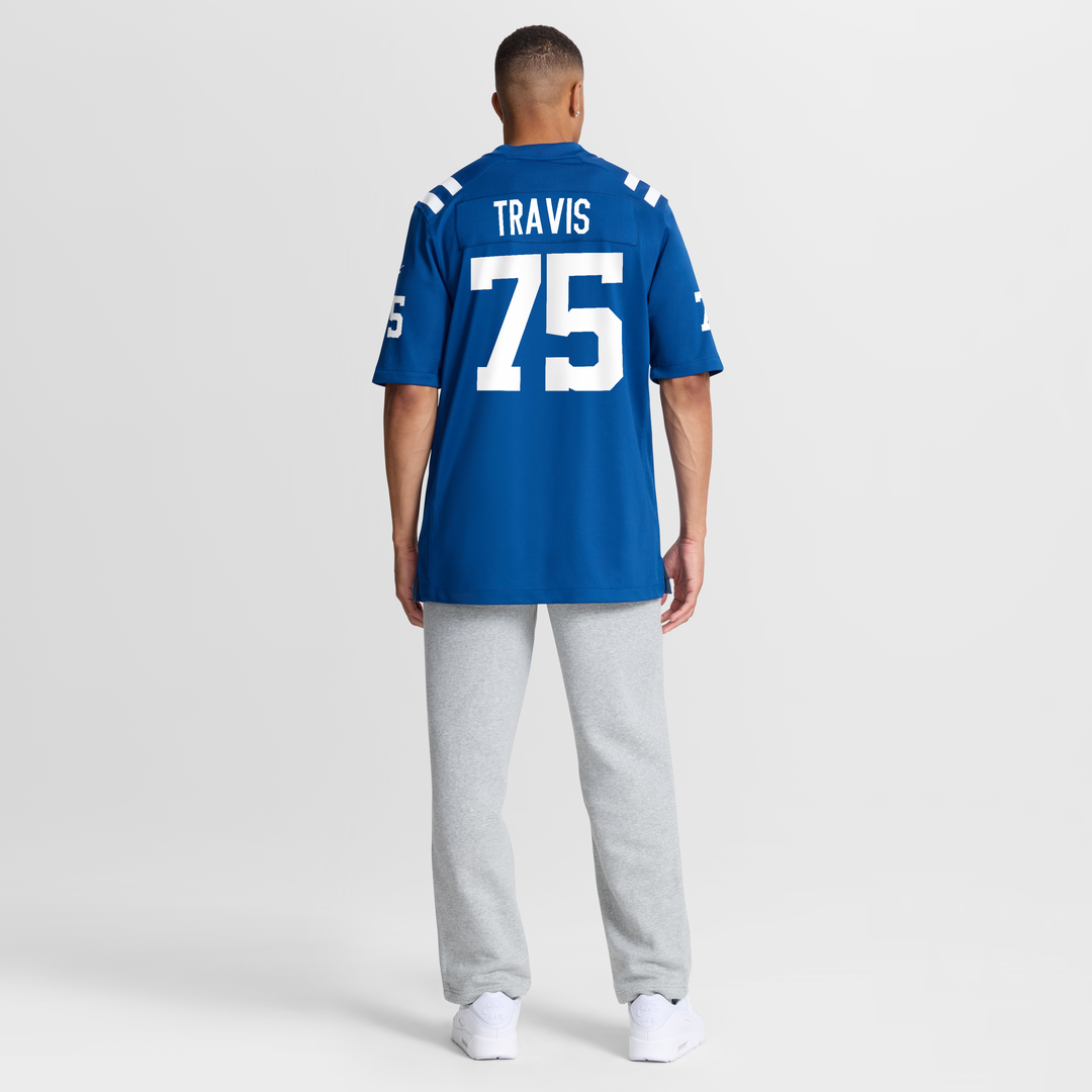 Indianapolis Colts Jalen Travis Royal Team Game Jersey product image 8, provided for visual reference and product detail