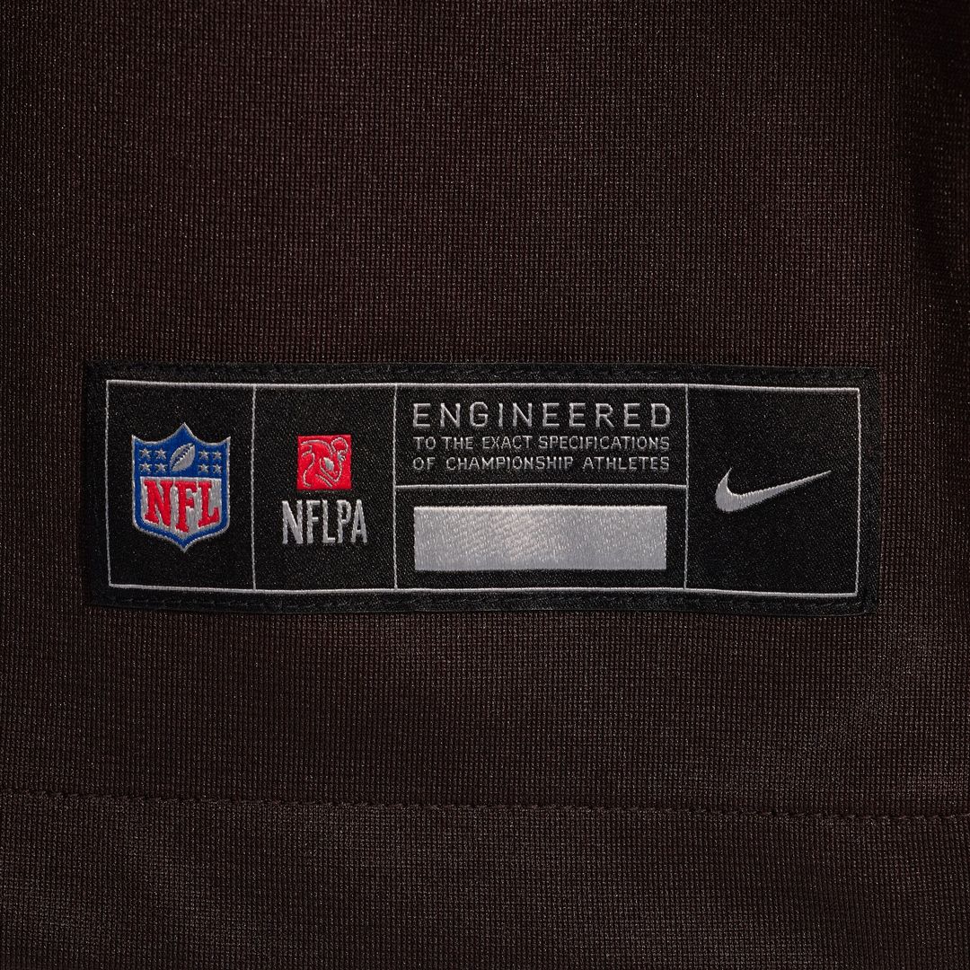 Cleveland Browns Corey Bojorquez Brown Game Jersey product image 6, provided for visual reference and product detail review