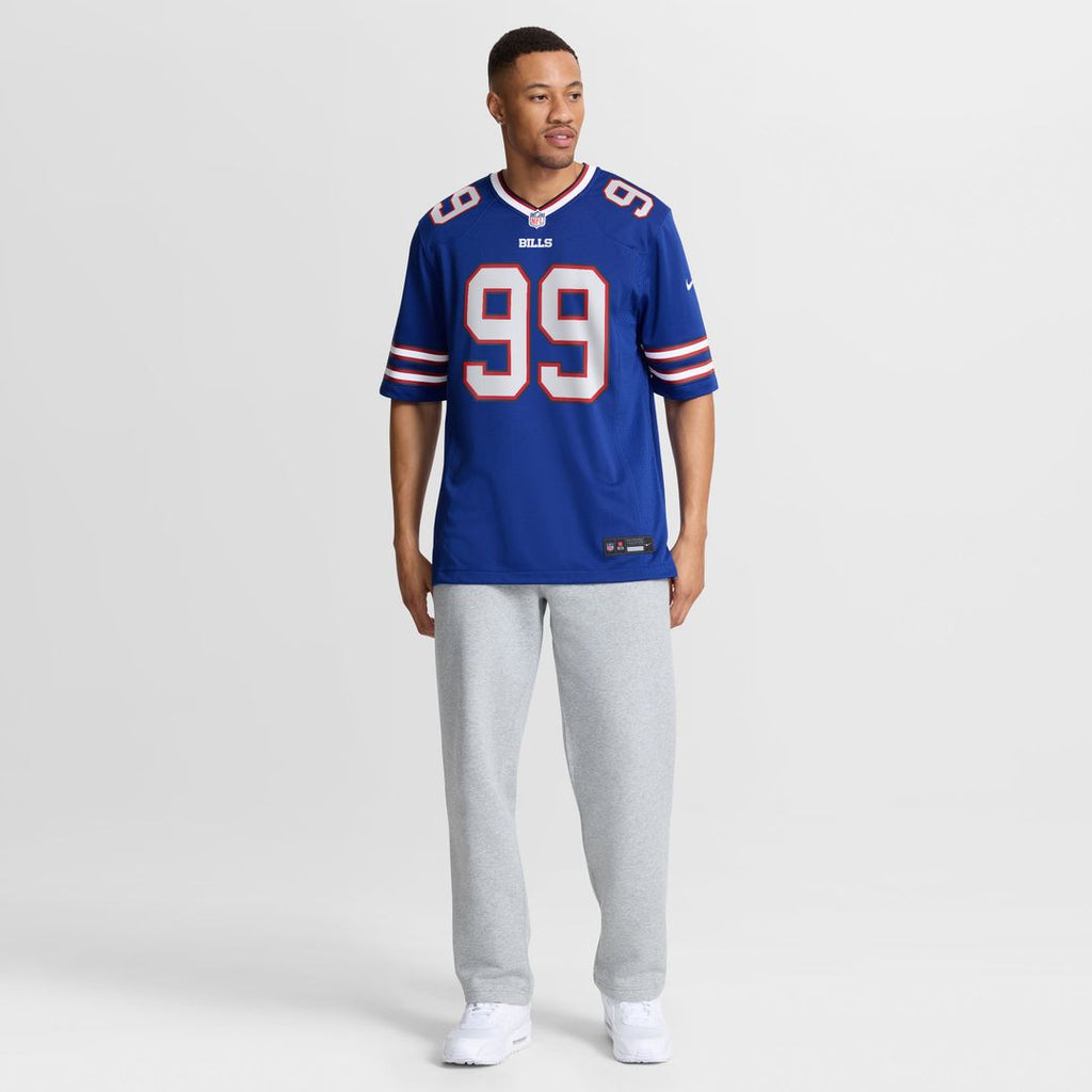 Buffalo Bills T.J. Parker Royal Game Jersey product image 7, provided for visual reference and product detail review