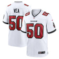 Tampa Bay Buccaneers Vita Vea White White Game Jersey product image 1, provided for visual reference and product detail