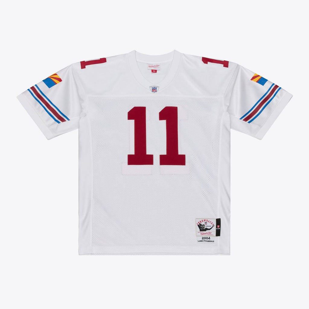 Arizona Cardinals Larry Fitzgerald White 2004 Authentic Throwback Jersey product image 2, provided for visual reference and