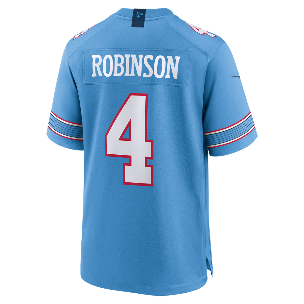 Tennessee Titans Wan'Dale Robinson Light Blue Team Game Jersey product image 3, provided for visual reference and product