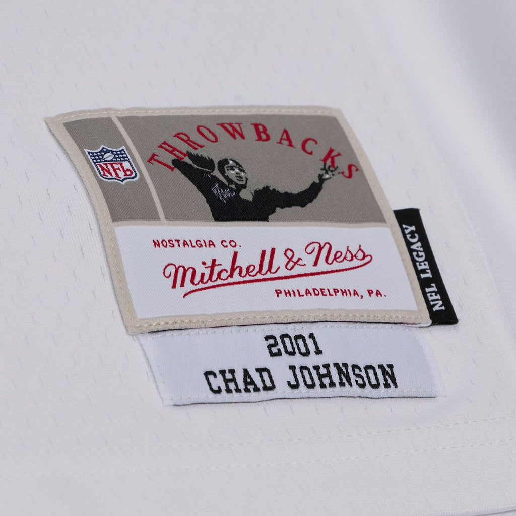 Cincinnati Bengals Chad Johnson White 2001 Legacy Replica Player Jersey product image 3, provided for visual reference and