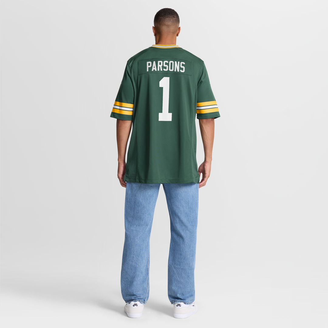 Green Bay Packers Micah Parsons Green Game Player Jersey product image 20, provided for visual reference and product detail