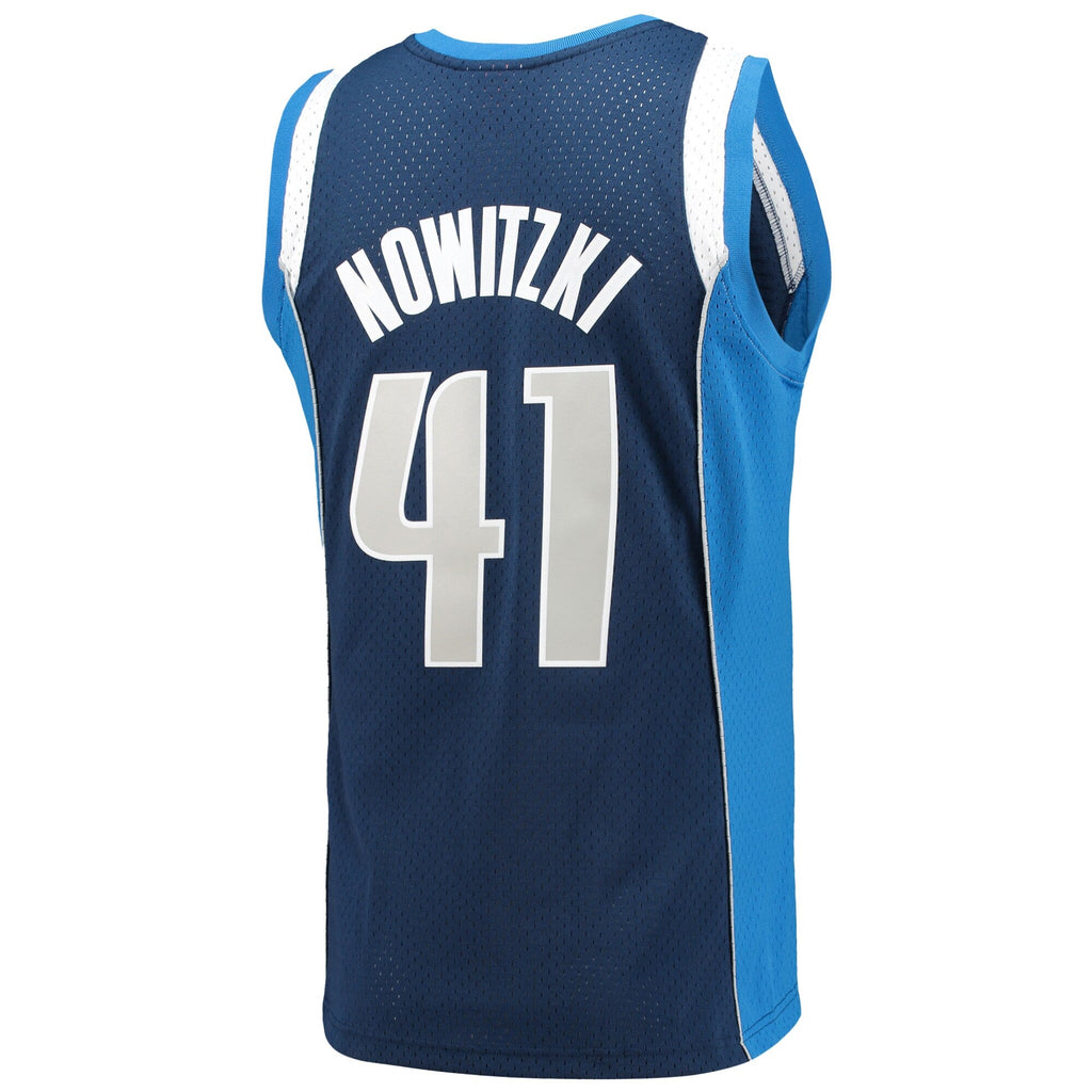 Men's Mitchell & Ness Dirk Nowitzki Navy Dallas Mavericks product image 4