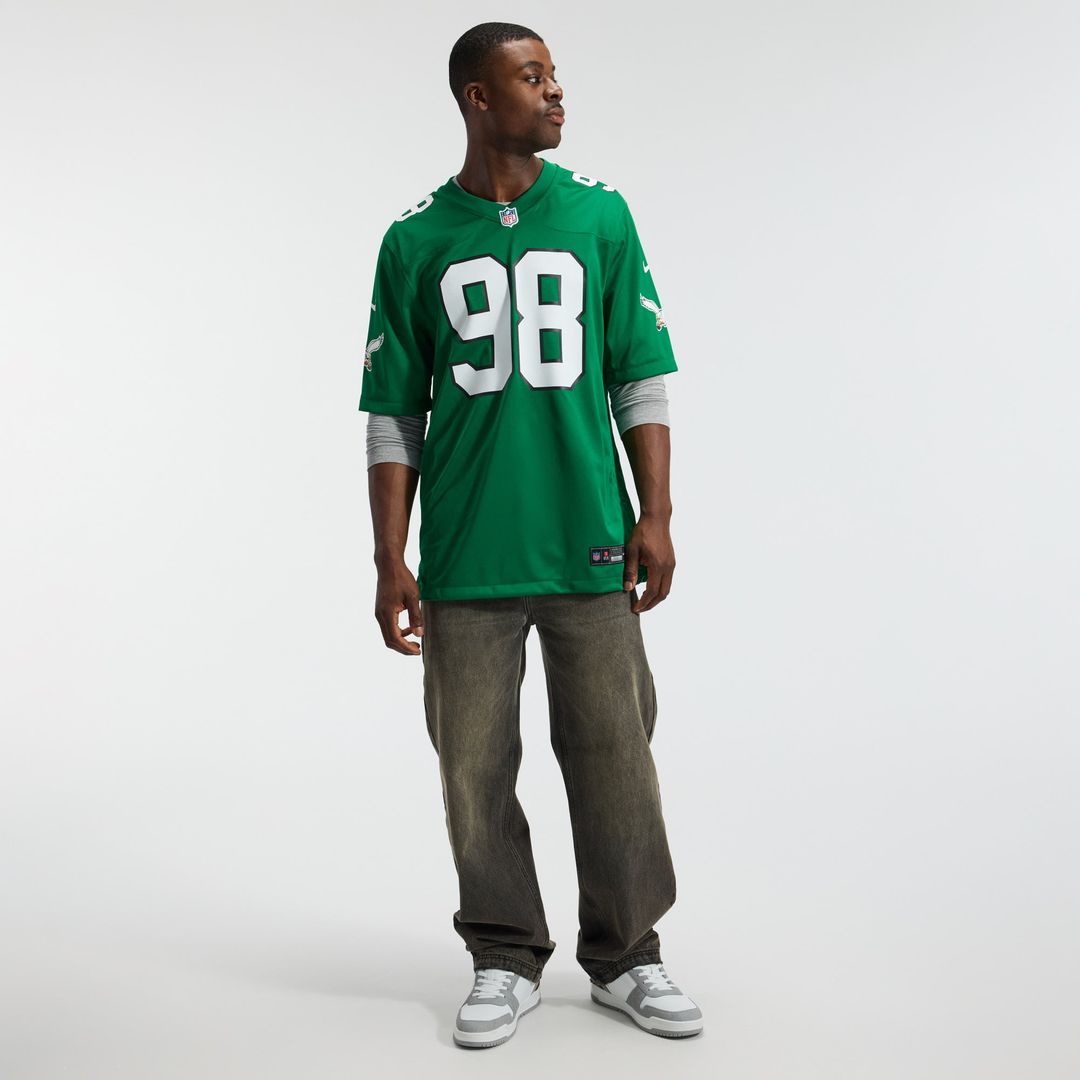 Philadelphia Eagles Jalen Carter White Game Jersey product image 10, provided for visual reference and product detail review