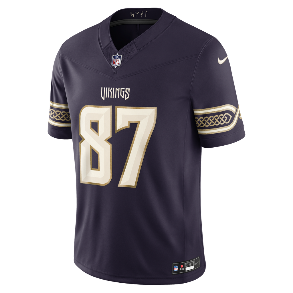 Minnesota Vikings T.J. Hockenson Purple 2026 Rivalries Collection Stitched Limited Jersey product image 6, provided for