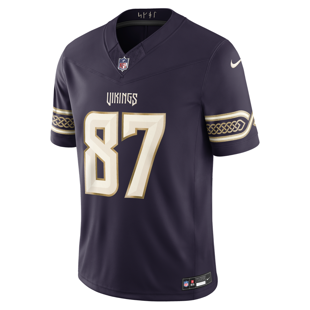 Minnesota Vikings T.J. Hockenson Purple 2026 Rivalries Collection Stitched Limited Jersey product image 6, provided for