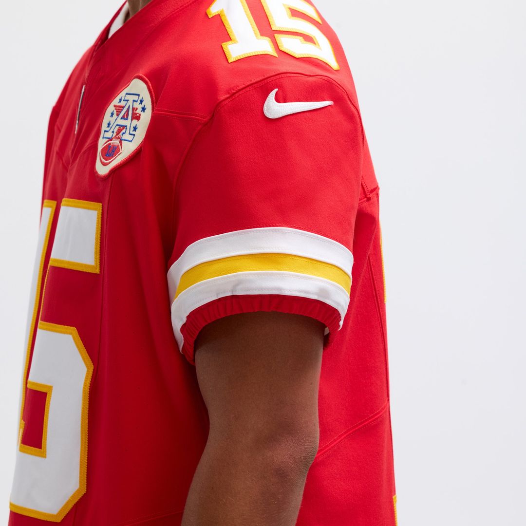 Kansas City Chiefs Patrick Mahomes Red Team Vapor F.U.S.E. Elite Jersey product image 10, provided for visual reference and