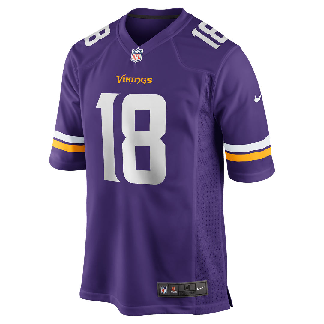 Minnesota Vikings Justin Jefferson Purple Player Game Jersey product image 19, provided for visual reference and product
