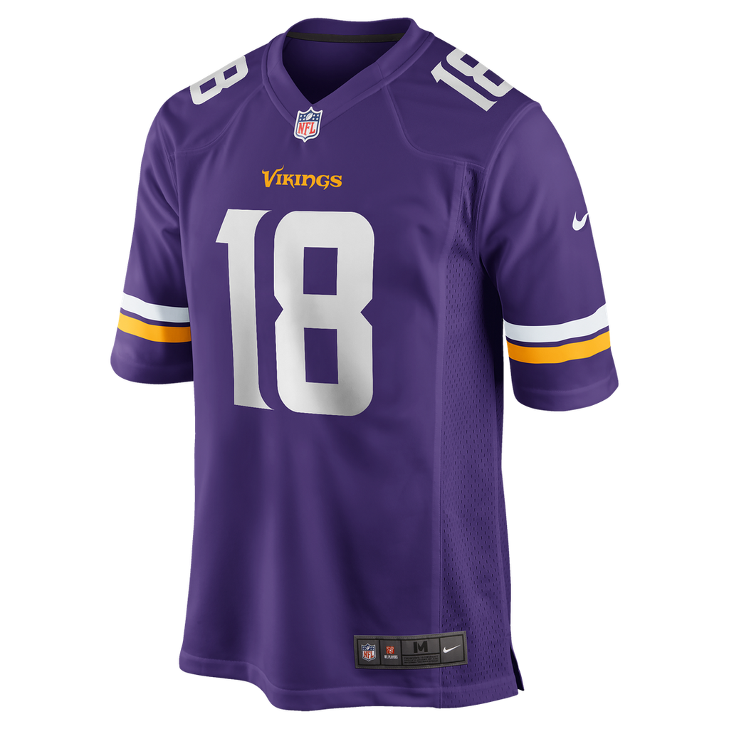 Minnesota Vikings Justin Jefferson White Game Player Jersey product image 12, provided for visual reference and product