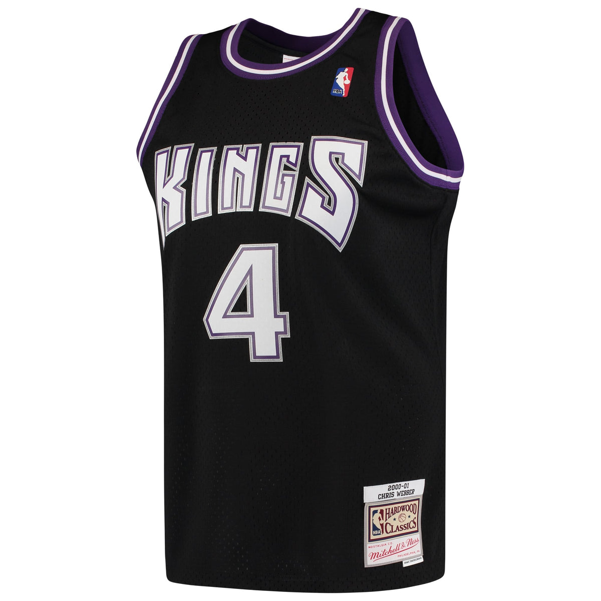 Sacramento Kings Chris Webber Mitchell & Ness Black 2000/01 Hardwood Classics Swingman Jersey for Men product image 3,