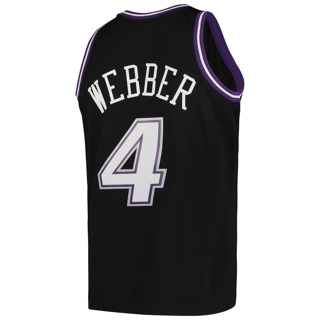 Sacramento Kings Chris Webber Mitchell & Ness Black 2000/01 Hardwood Classics Swingman Jersey for Men product image 4,