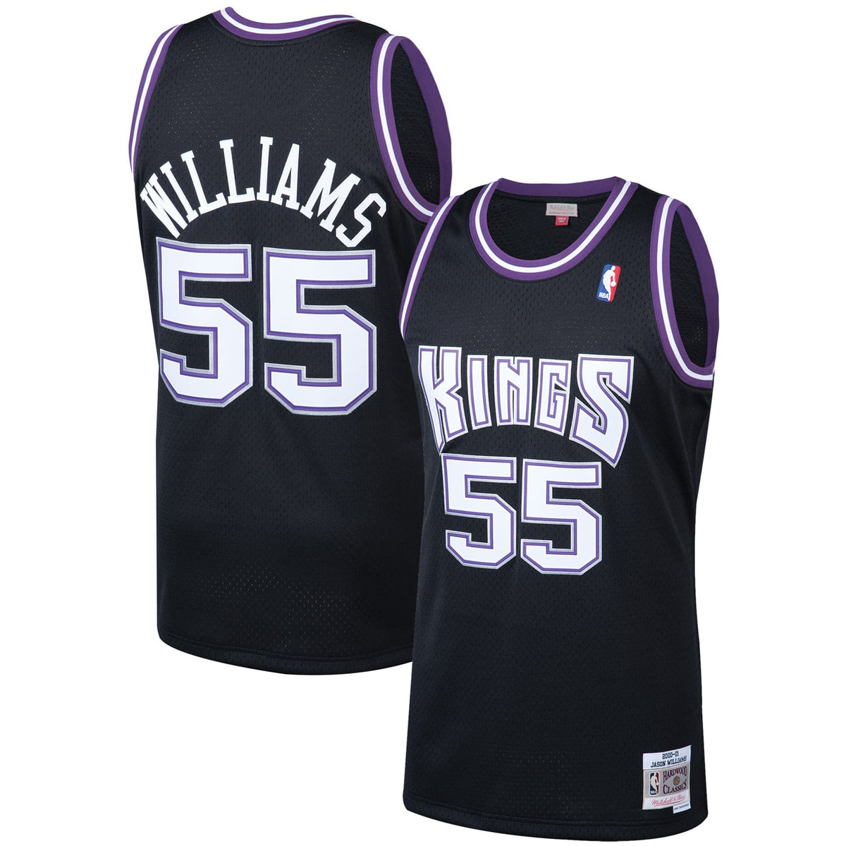 Sacramento Kings Jason Williams Mitchell & Ness Black 2000/01 Hardwood Classics Swingman Jersey for Men product image 2,