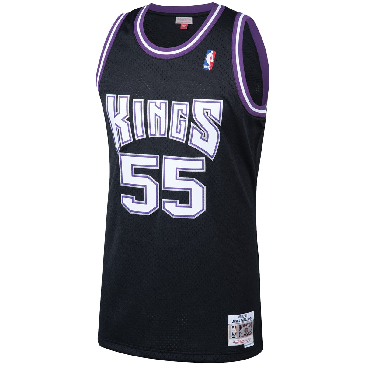 Sacramento Kings Jason Williams Mitchell & Ness Black 2000/01 Hardwood Classics Swingman Jersey for Men product image 3,