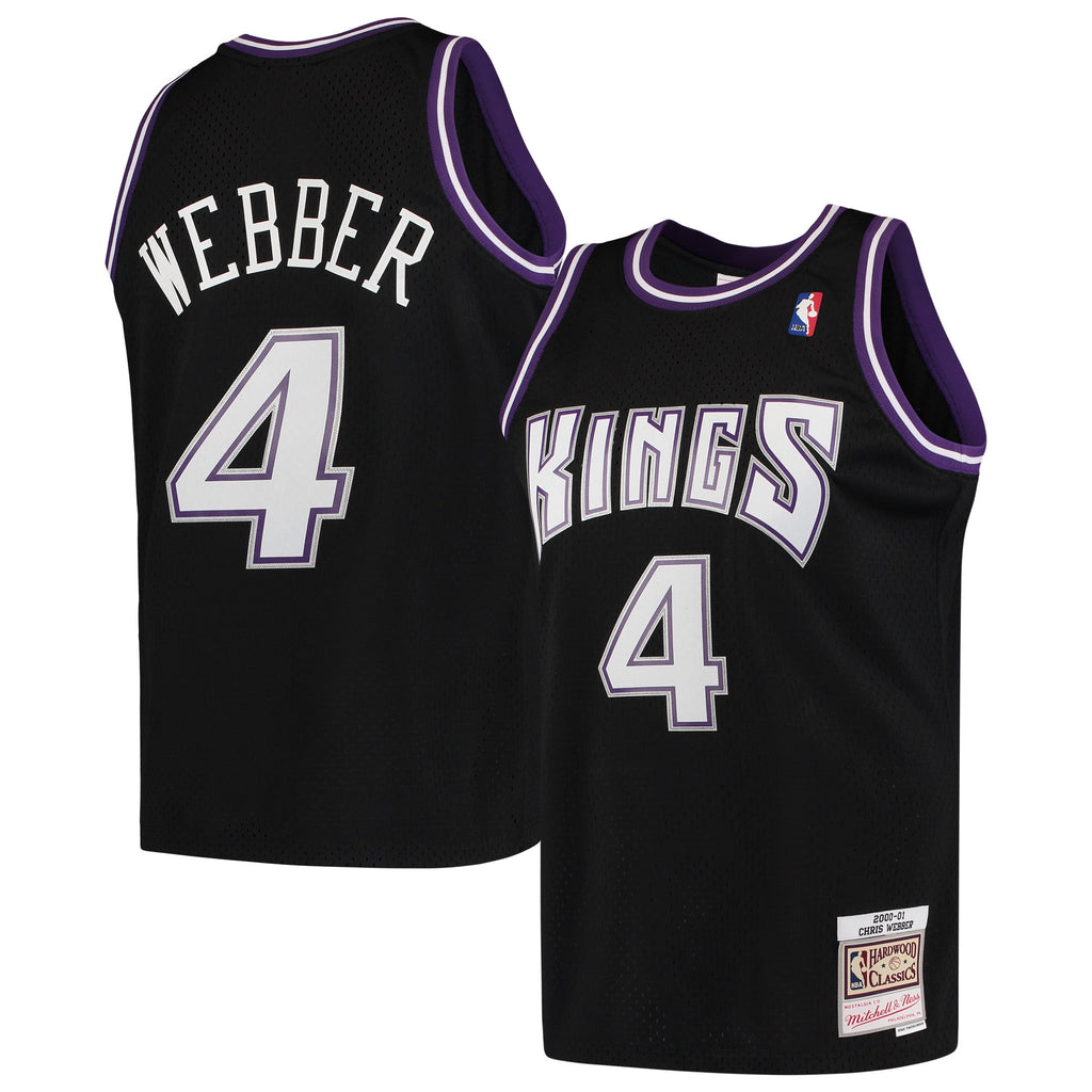 Sacramento Kings Chris Webber Mitchell & Ness Black 2000/01 Hardwood Classics Swingman Jersey for Men product image 1,