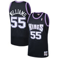 Sacramento Kings Jason Williams Mitchell & Ness Black 2000/01 Hardwood Classics Swingman Jersey for Men product image 1,