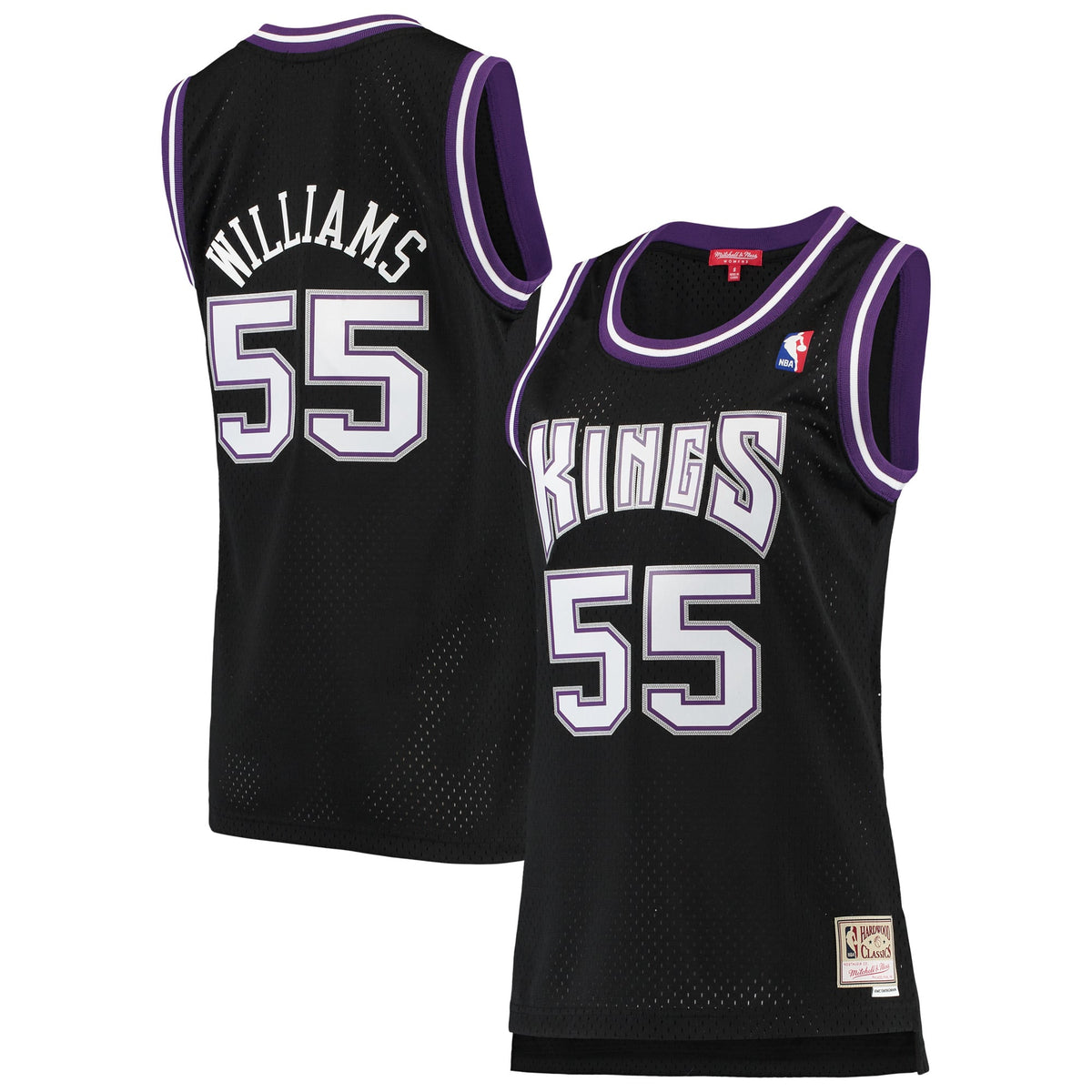Sacramento Kings Jason Williams Mitchell & Ness Black 2000/01 Hardwood Classics Swingman Jersey for Women product image 2,
