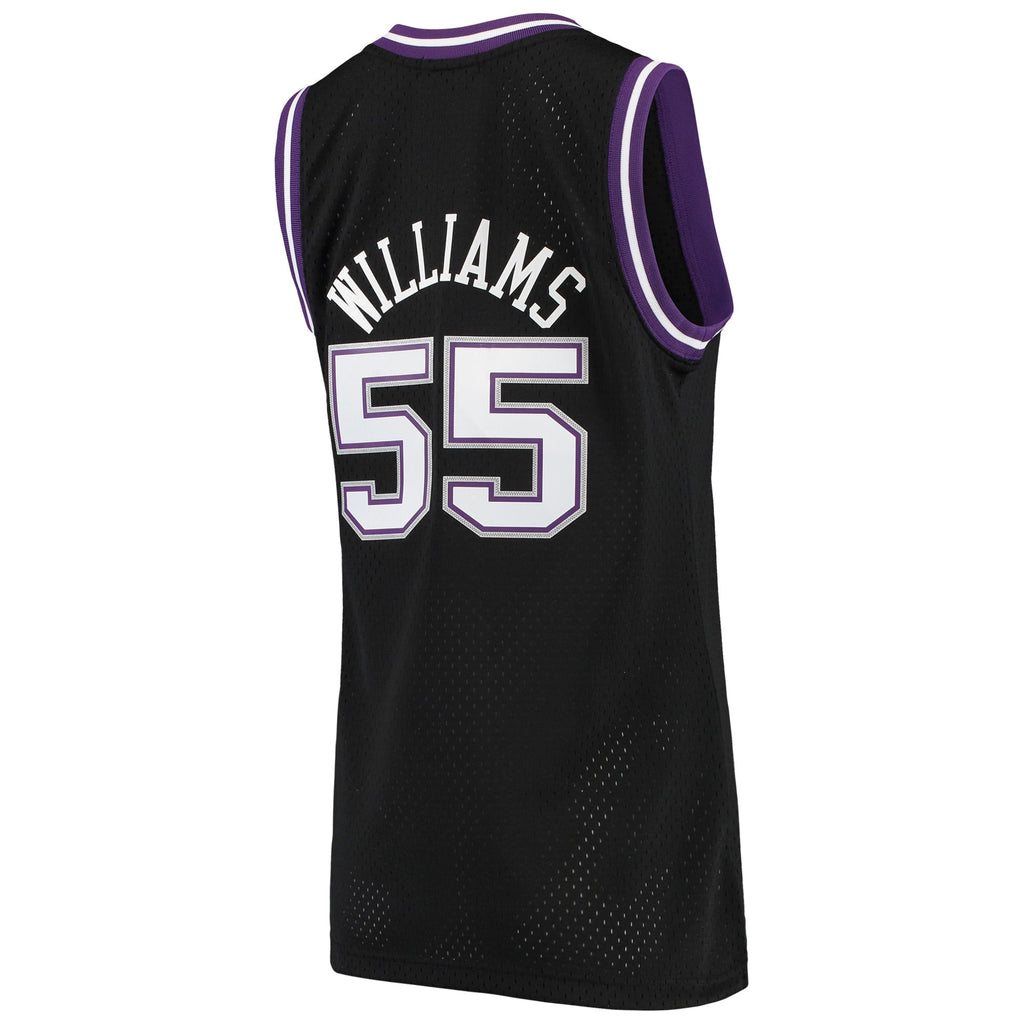 Sacramento Kings Jason Williams Mitchell & Ness Black 2000/01 Hardwood Classics Swingman Jersey for Women product image 4,
