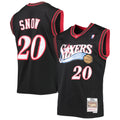 Philadelphia 76ers Eric Snow Mitchell & Ness Black 2000/01 Hardwood Classics Swingman Jersey for Men product image 1,
