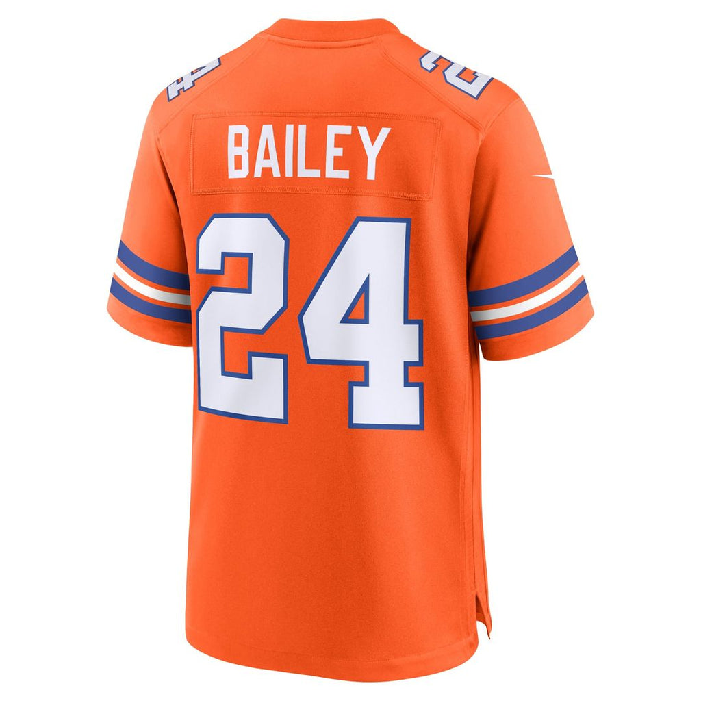 Denver Broncos Champ Bailey Orange Retired Player Alternate Game Jersey product image 3, provided for visual reference and