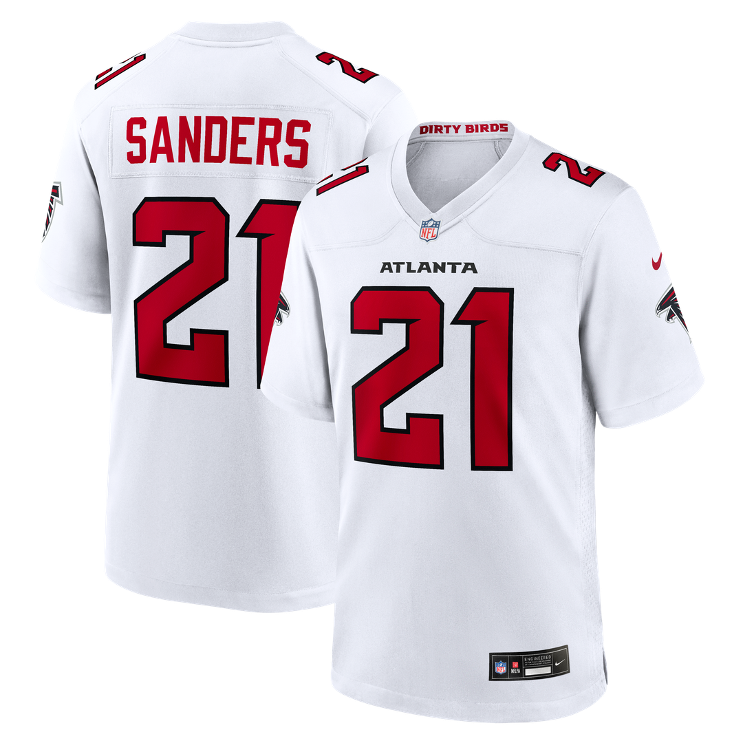 Atlanta Falcons Deion Sanders Red Retired Player Game Jersey product image 7, provided for visual reference and product