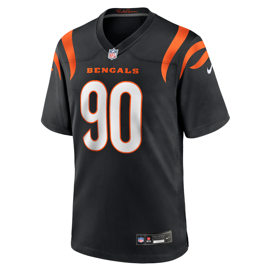 Cincinnati Bengals Owen Carney Black Home Game Player Jersey product image 2, provided for visual reference and product