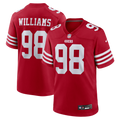 San Francisco 49ers Mykel Williams Scarlet Team Game Jersey product image 1, provided for visual reference and product