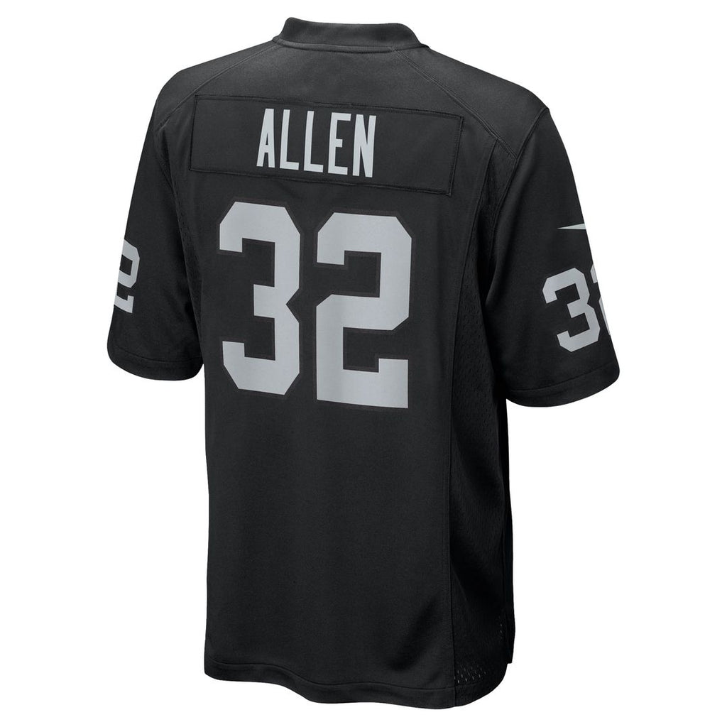 Las Vegas Raiders Marcus Allen Black Game Retired Player Jersey product image 3, provided for visual reference and product