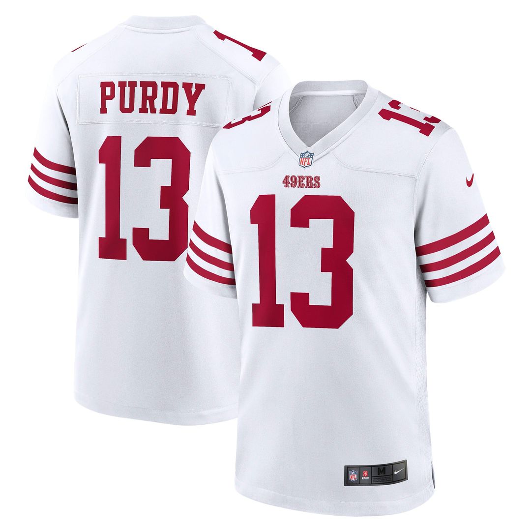San Francisco 49ers Brock Purdy Scarlet Game Player Jersey product image 21, provided for visual reference and product
