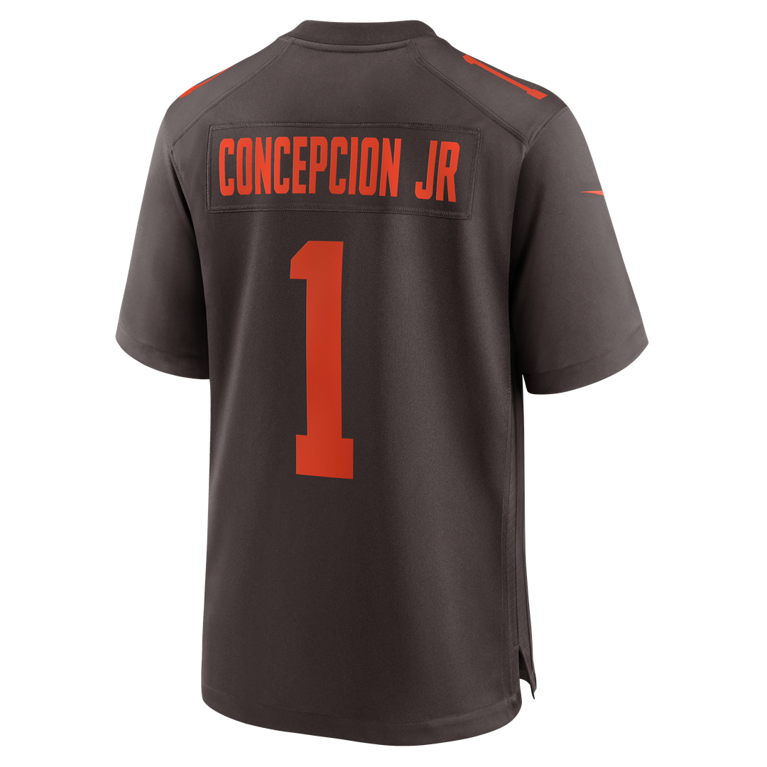 Cleveland Browns KC Concepcion Jr. White Game Jersey product image 9, provided for visual reference and product detail review