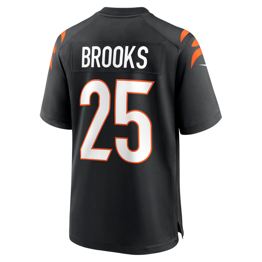 Cincinnati Bengals Tahj Brooks Black Team Game Jersey product image 3, provided for visual reference and product detail