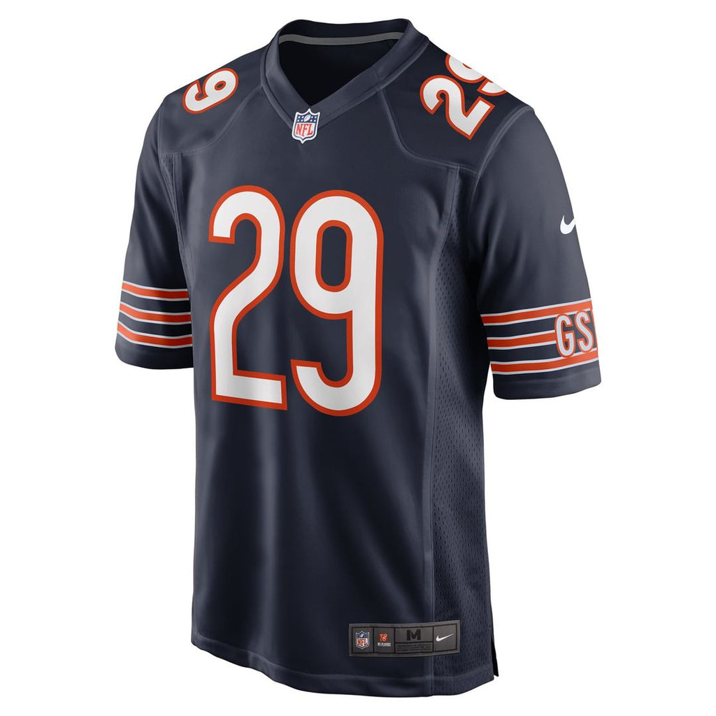 Chicago Bears Tyrique Stevenson Navy Game Jersey product image 2, provided for visual reference and product detail review
