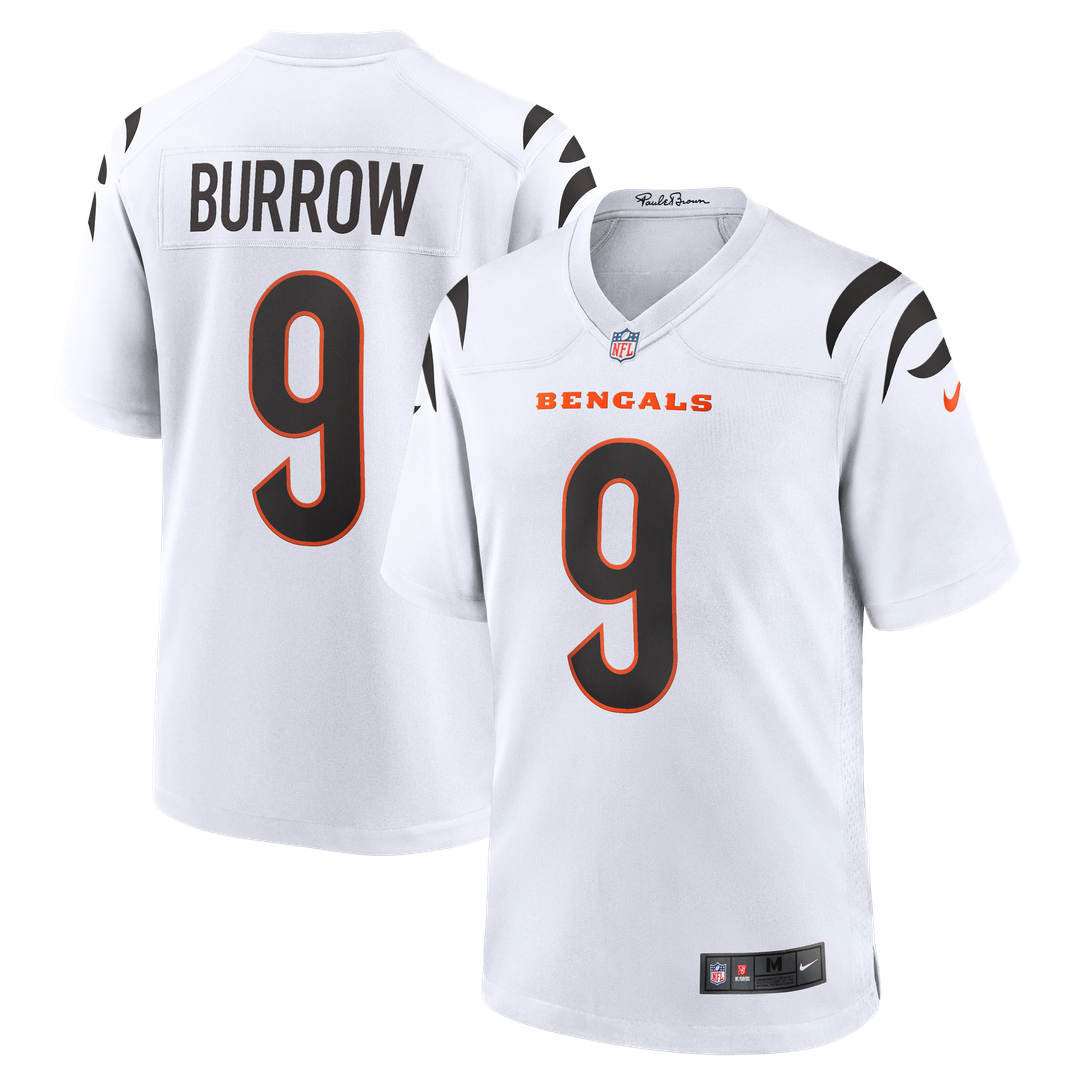 Cincinnati Bengals Joe Burrow Orange Alternate Game Jersey product image 27, provided for visual reference and product