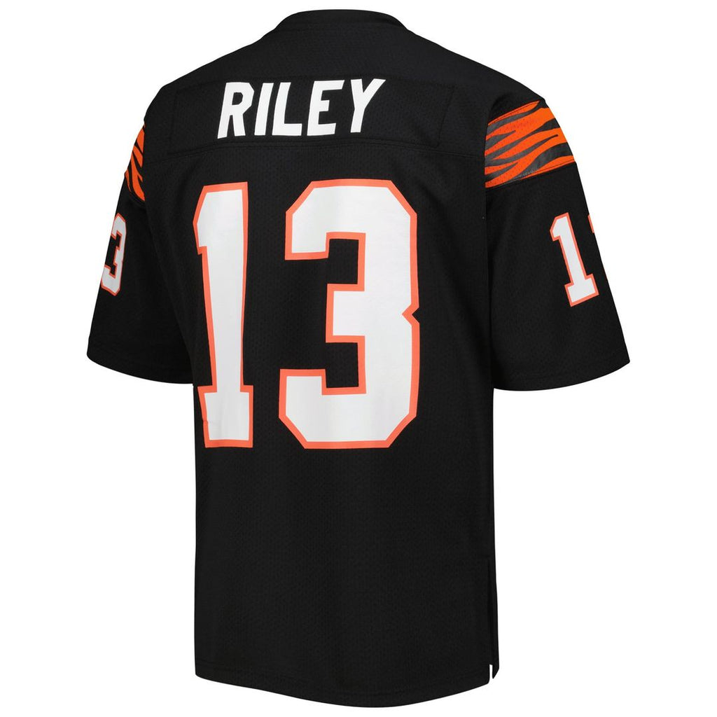 Cincinnati Bengals 1981 Ken Riley Black Authentic Throwback Retired Player Jersey product image 3, provided for visual