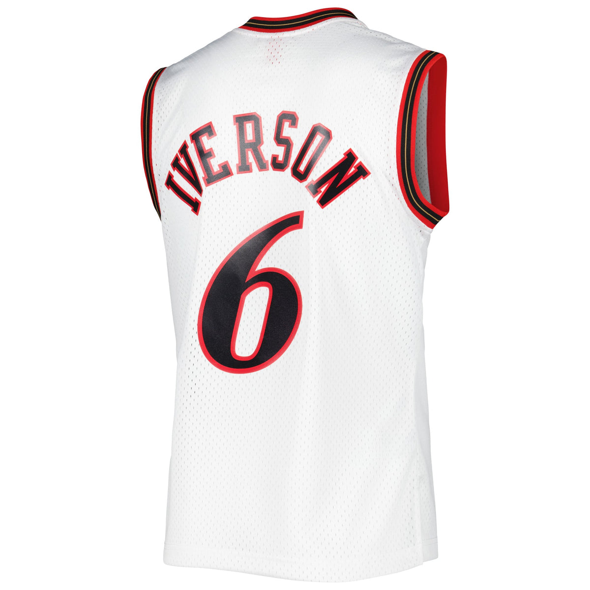 Philadelphia 76ers Allen Iverson Mitchell & Ness White 2002/03 Hardwood Classics Swingman Jersey for Men product image 4,