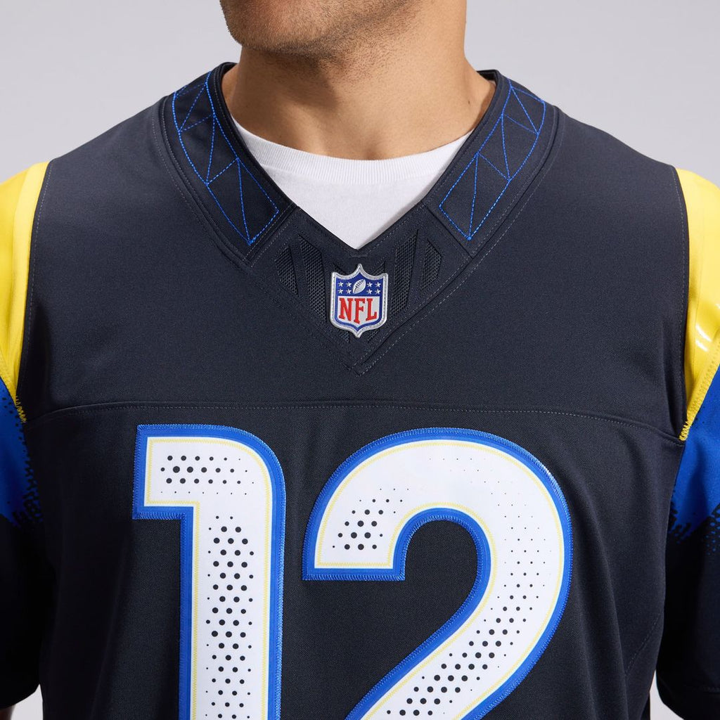 Los Angeles Rams Puka Nacua Dark Blue Rivalries Collection Stitched Limited Jersey product image 8, provided for visual