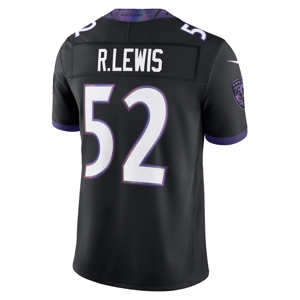 Baltimore Ravens Ray Lewis Black Alternate Vapor F.U.S.E. Stitched Retired Player Limited Jersey product image 3, provided