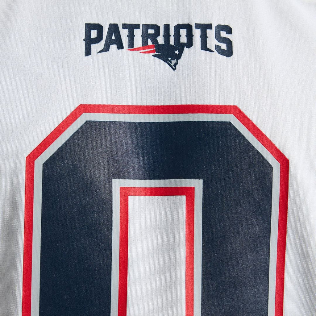 New England Patriots Christian Gonzalez White Game Jersey product image 24, provided for visual reference and product detail
